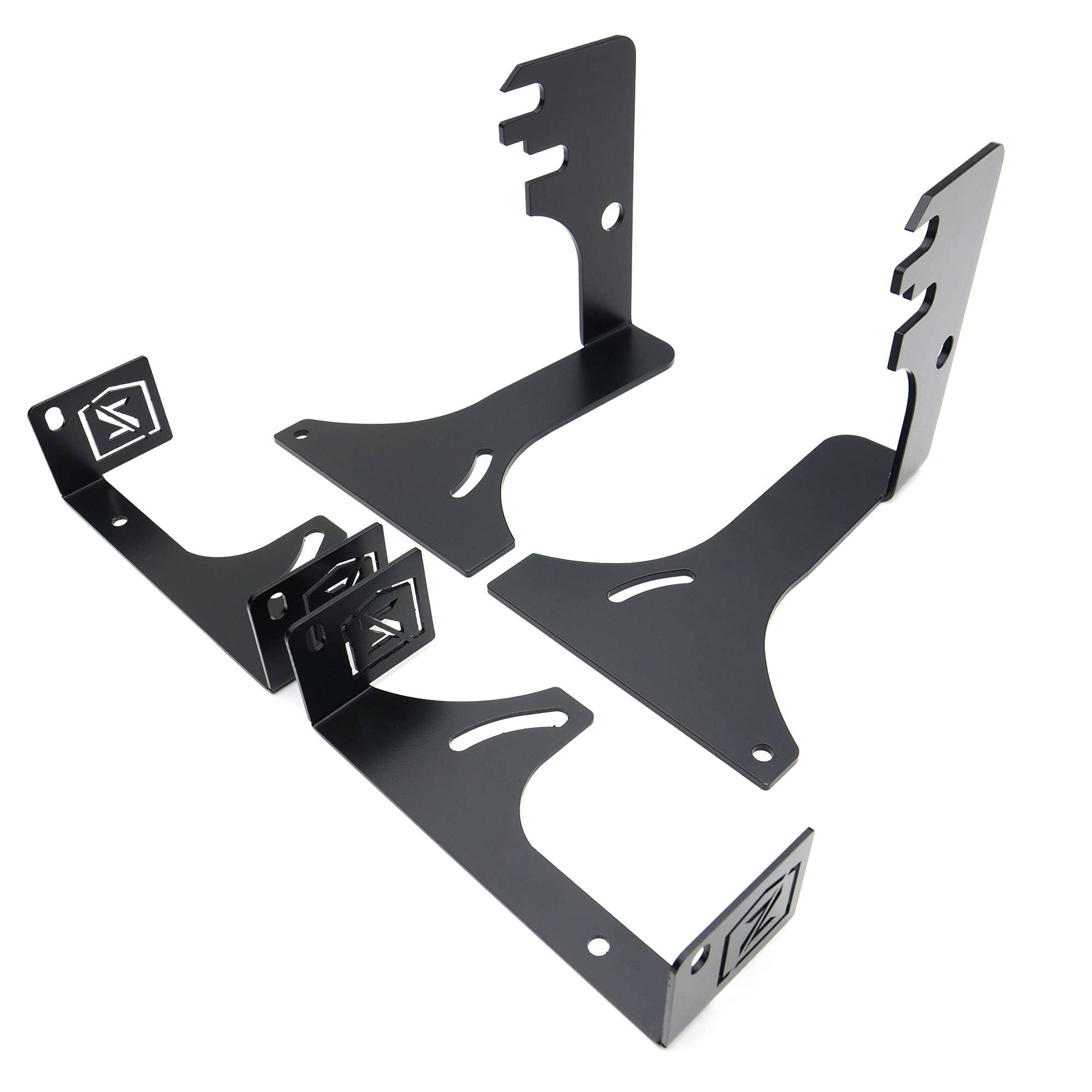 ZROADZ LED Mounting Bracket Front Roof - Compatible w/ 2005-2022 Toyota Tacoma - to Mount (1) 40 Inch ZROADZ or similar style Curved Light Bar (Not Included) - PN #Z339401