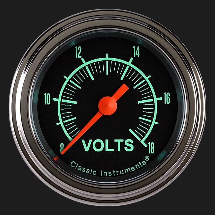 Instruments Classic GS130SLF G/Stock 2-1/8" Volt Gauge Full Sweep