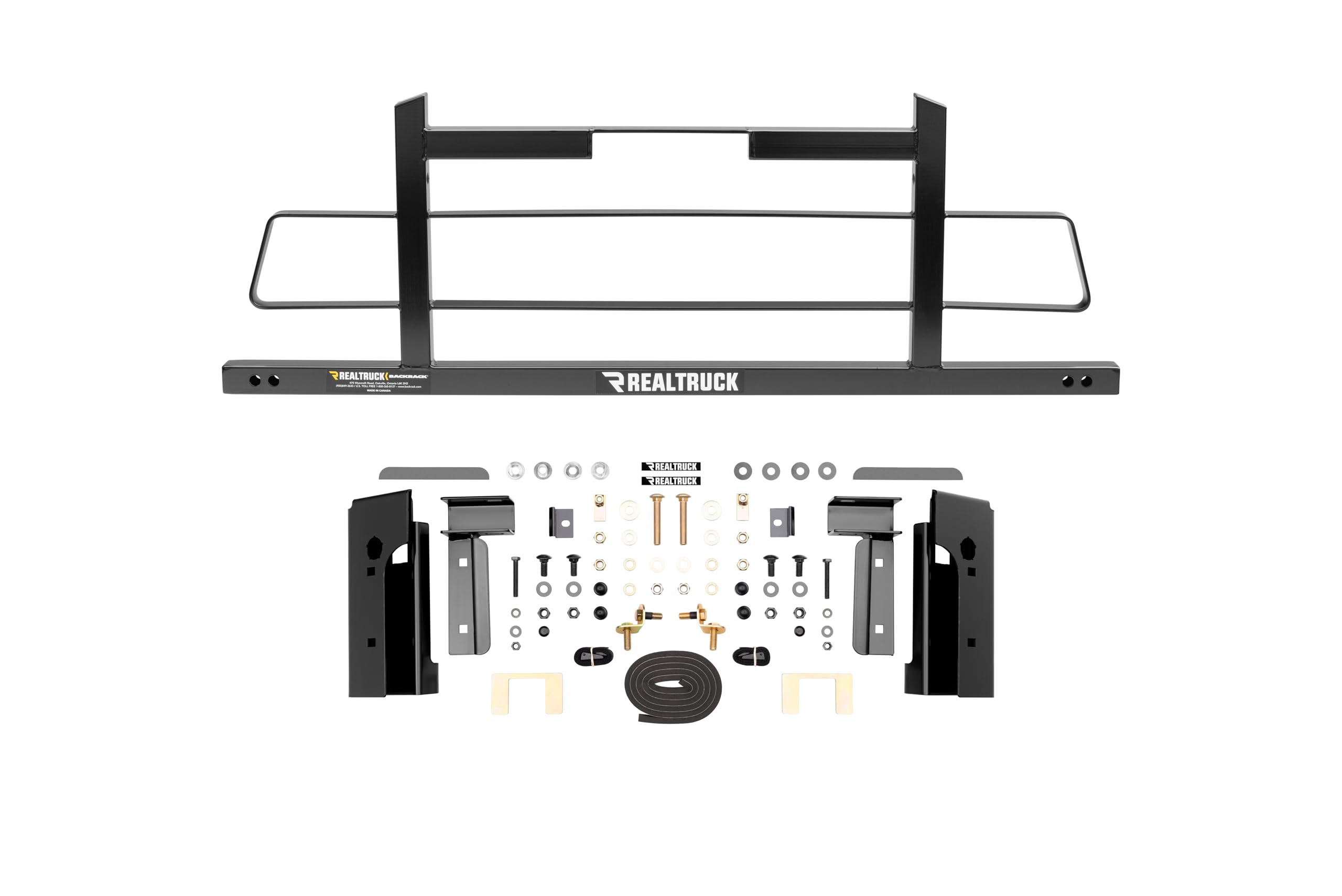 BACKRACK RealTruck Hardware Kit for use w/Wide-Top Tonneau, Black, No Drill | 50123 | Fits 2015-2025 Ford F-150; 2022-2025 Ford F-150 Lightning
