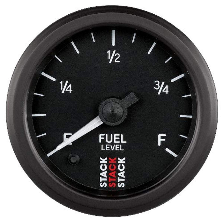 Autometer 52mm Stack Instruments 0-280 Ohm Programmable Pro Stepper Motor Fuel Level Gauge - Black