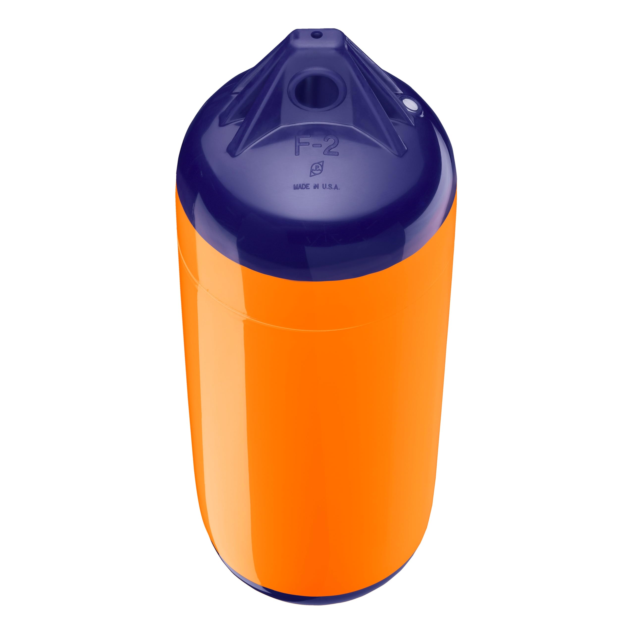 Polyform F-2 Standard Boat Fender F-Series - Blue Ropehold Orange
