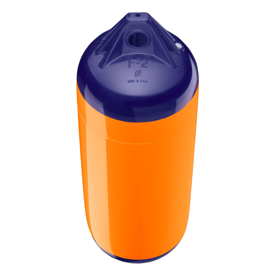 Polyform F-2 Standard Boat Fender F-Series - Blue Ropehold Orange