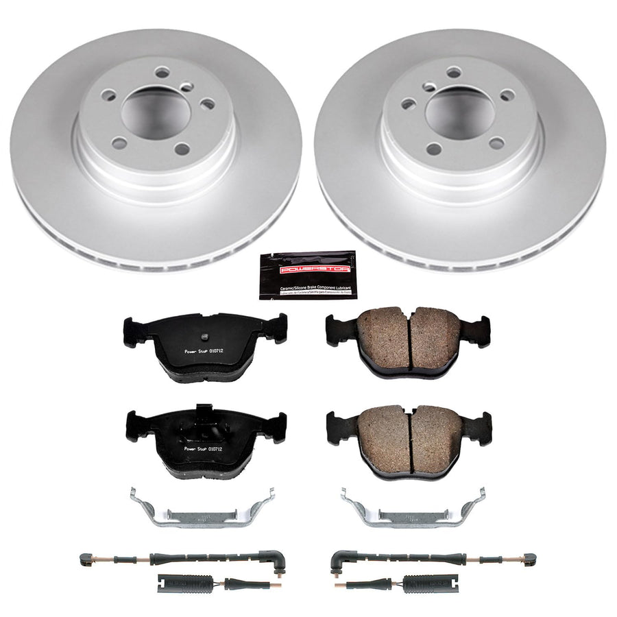 Power Stop CRK5111 Z23 Evolution Front Geomet Coated Brake Kit For Land Rover Range Rover 2003-2005 [Model Specific]