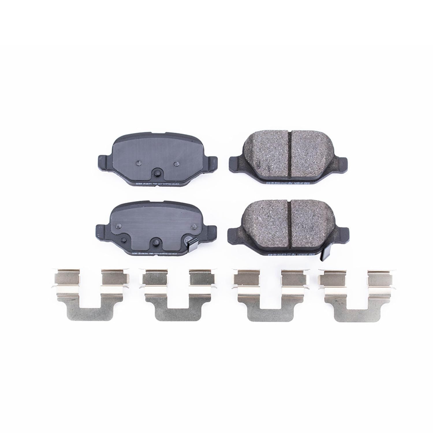 Rear Brake Kit Power Stop For Fiat 500 2012-19 - Ceramic Brake Pads With Installation Hardware, 17-1569