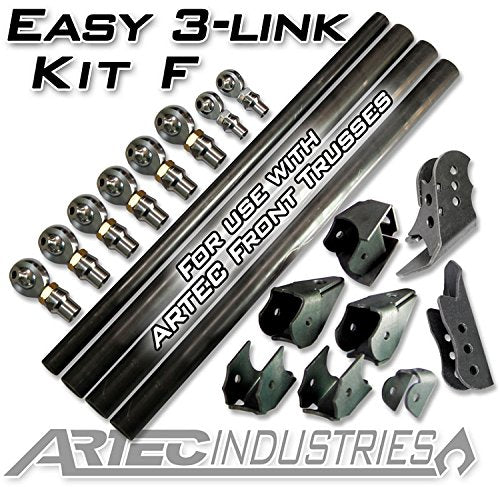 Artec Industries Easy 3 Link Kit F LK0110-GNKQ For Artec Trusses No Tubing Outside Frame Dodge Front Driver/Rear Passenger, 1 Pack