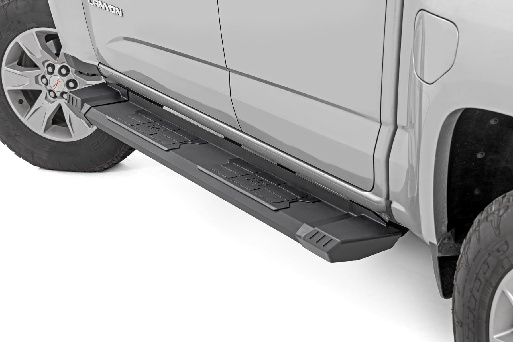 Rough Country HD2 Running Boards for GMC Canyon & Chevy Colorado (2015-2025) Crew Cab - 5" Wide Non-Slip Step, Easy Bolt-on Install