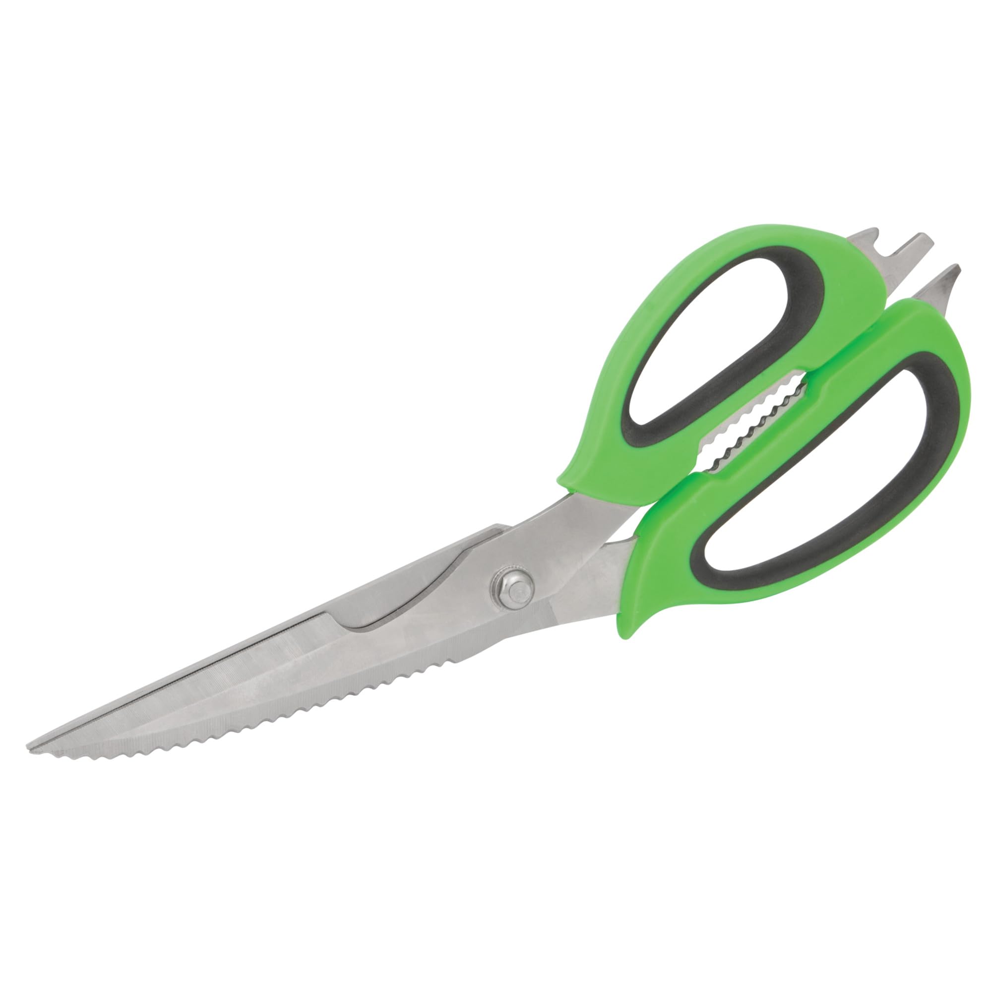 W9353 Performance Tool 9-in-1 Stainless Steel Kitchen Shears with Non-Slip Grip Handles for Cutting, Slicing, Trimming, Peeling and More