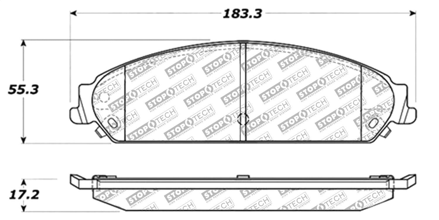 Brake Pads StopTech 305.10580 Street Select with Hardware