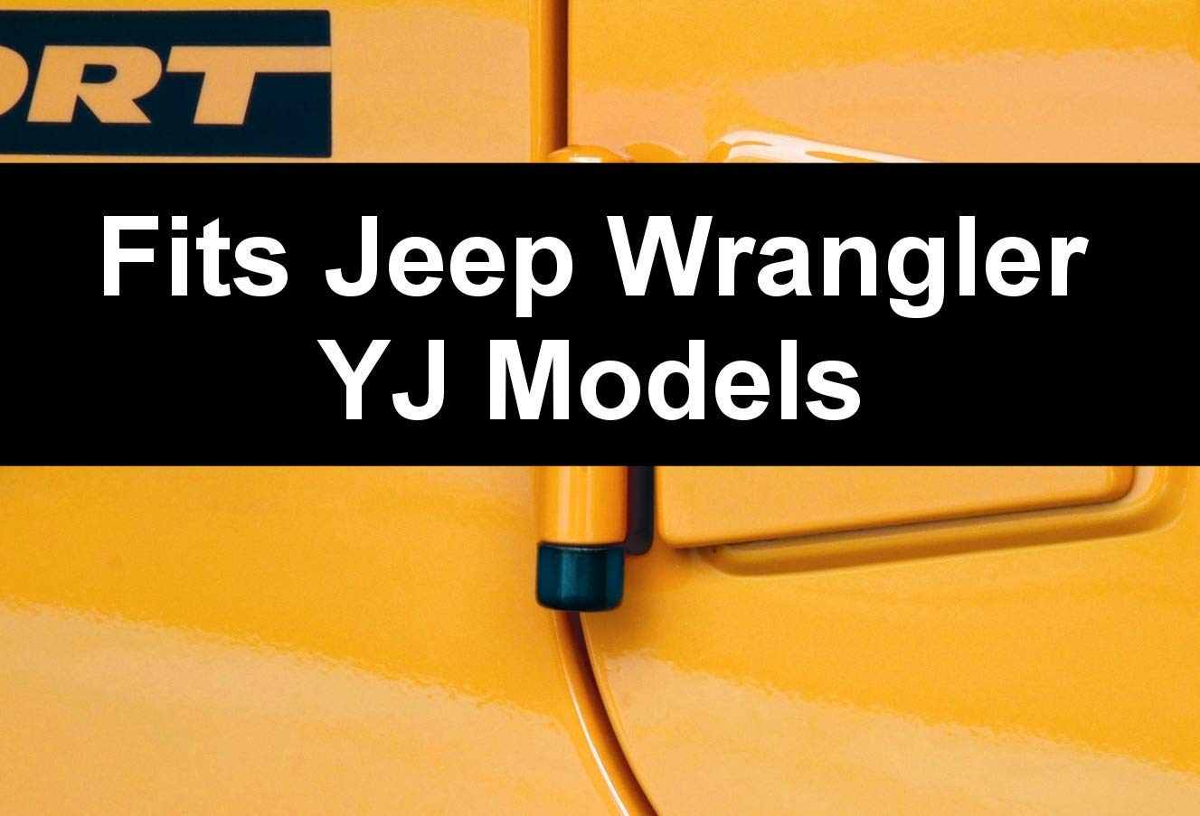 Jeep Wrangler YJ Door Locks McGard 76059 Black (Set of 2), 2 Locks / 1 Key