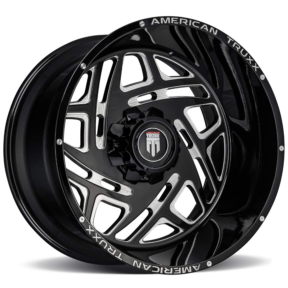 AT1904-22237M-44 American Truxx Cosmos Black/Milled 22X12 6-135 -44mm 106.1mm