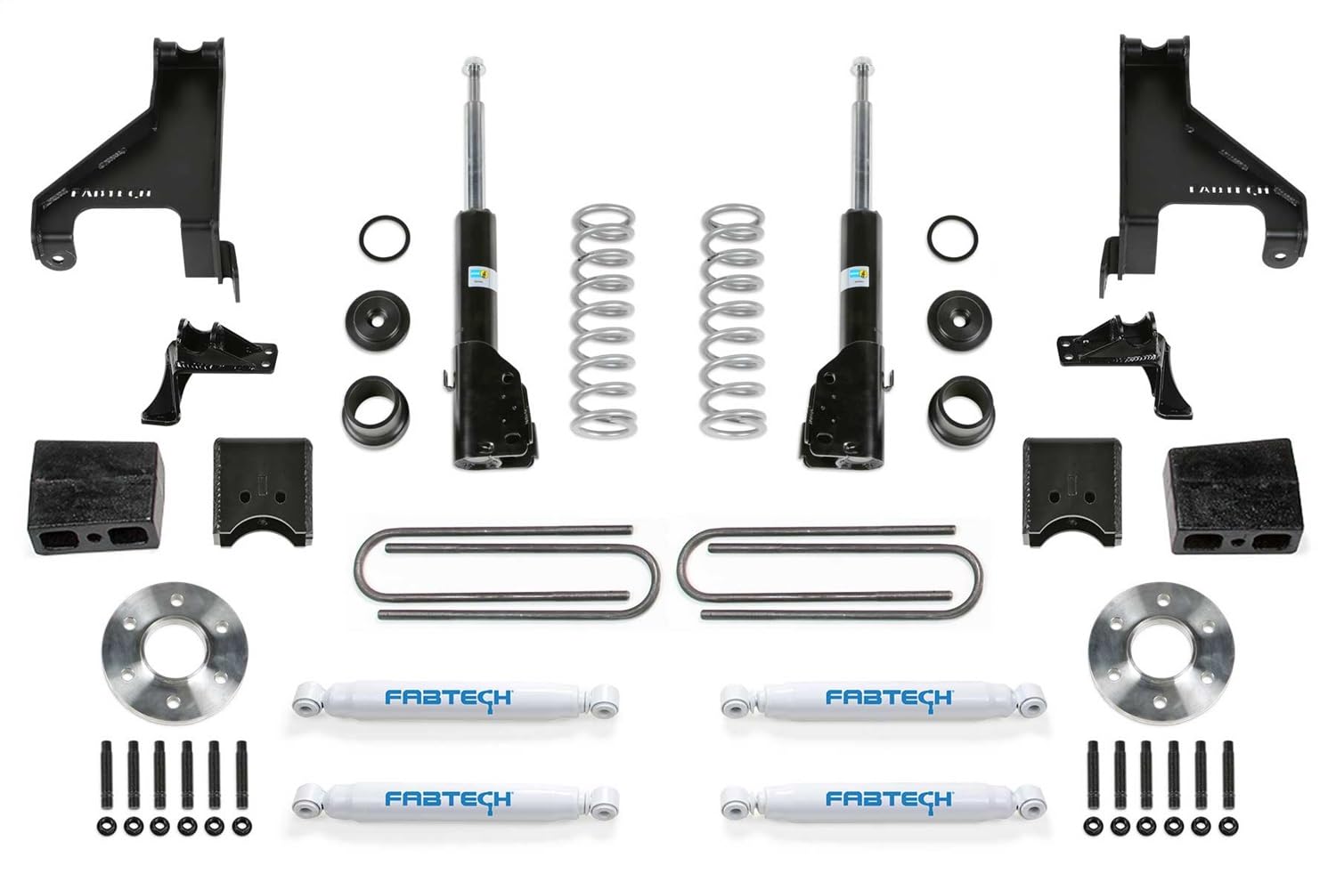 K9003 Fabtech Motorsports 1.5 Coil Assist Kit W/ B4