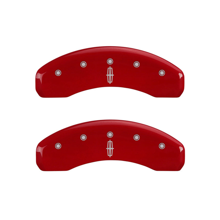 Caliper Covers MGP 36015SLC1RD with Red Powder Coat Finish, (Set of 4)