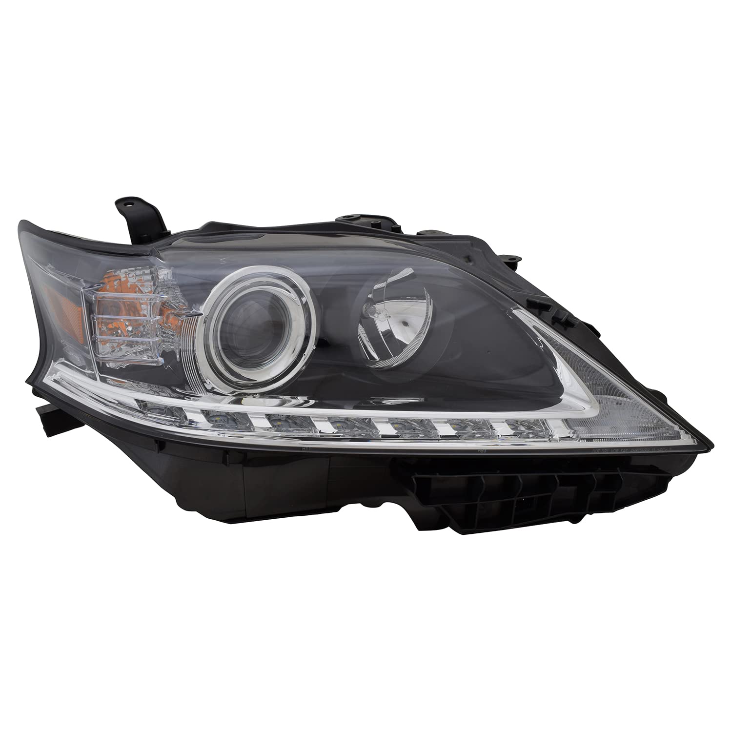 Right TYC Headlight Assembly Compatible with 2013-2015 Lexus RX350