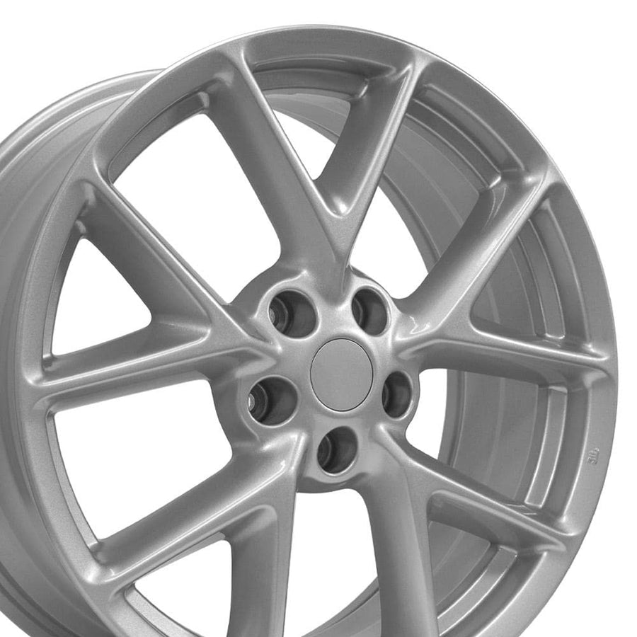 19 Inch OE Wheels NS20 Rim Fits Maxima Style 5x114.3 19x8 Gloss Silver - Hollander 62512 (1)
