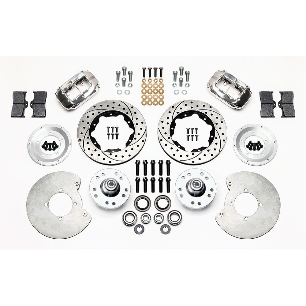 WILWOOD 140-11014-DP 11.00" FDL Front Kit, Drill-Polished 37-48 Ford Psgr., 360 Plate Mount