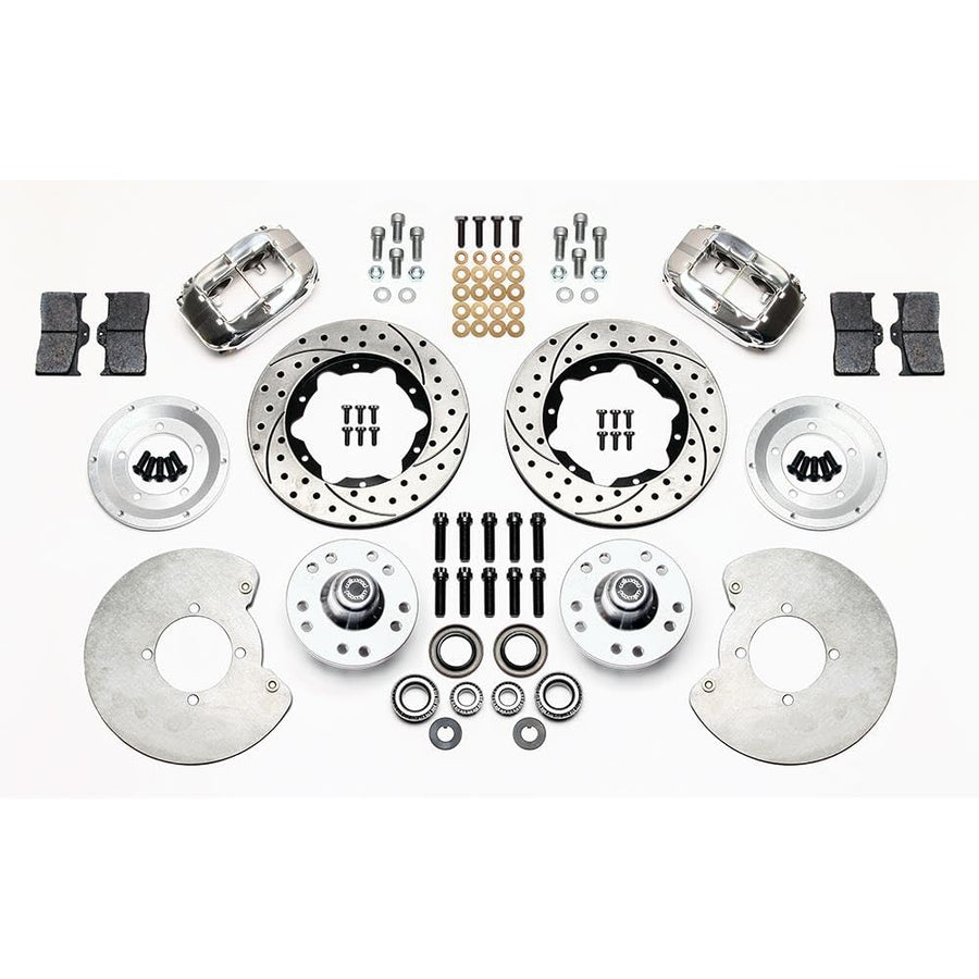 WILWOOD 140-11014-DP 11.00" FDL Front Kit, Drill-Polished 37-48 Ford Psgr., 360 Plate Mount