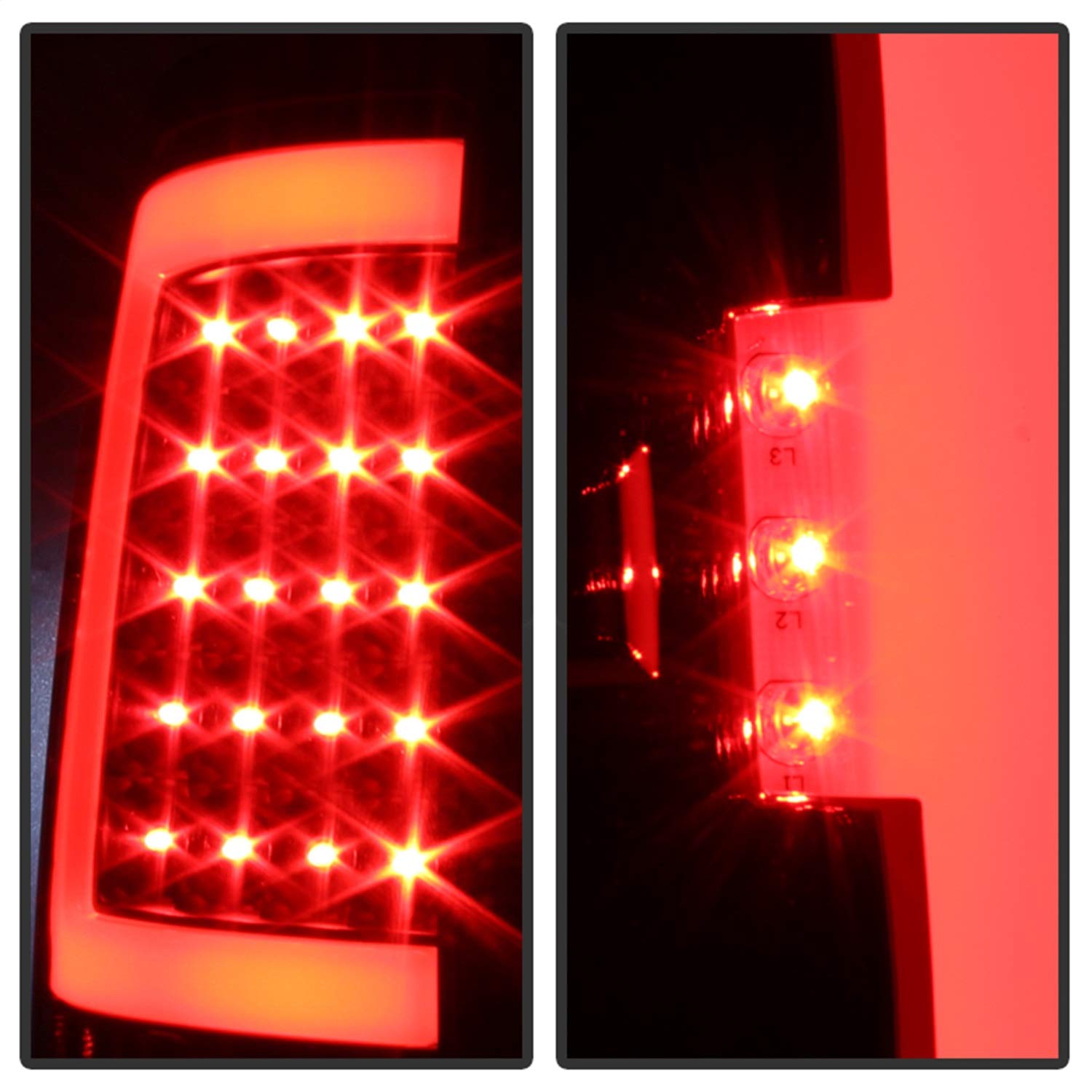 Xtune Spyder - LED Tail Lights (ALT-ON-GS07-G2-LED-BK), Black