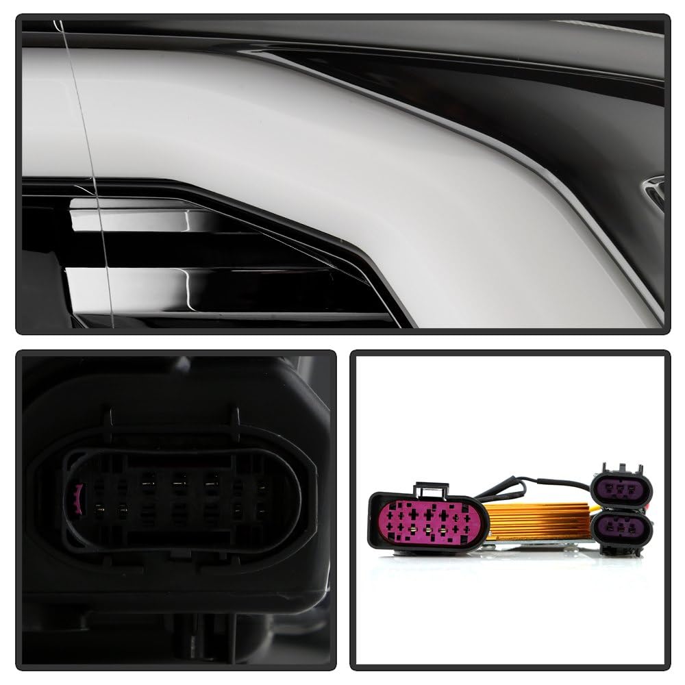 Dodge Ram 09-18 1500~3500 Spyder (xTune) LED DRL/Halogen Projector Headlights - Low Beam-H7(Included) ; High Beam-H7(Included) ; Signal-LED - Chrome