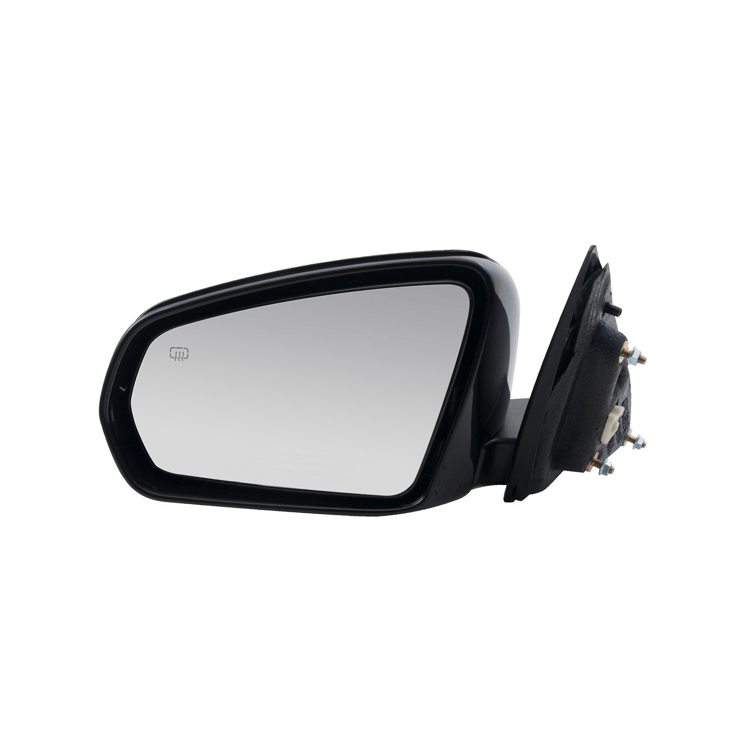 Driver Side Fit Mirror for Dodge Avenger, Textured Black w/PTM Cover, Foldaway, Heated Power
