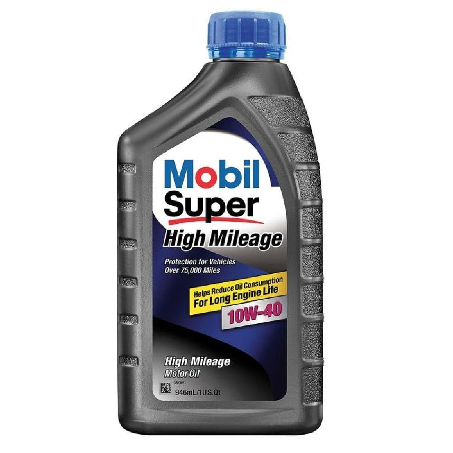 High Mileage Mobil Super 10W-40, 1 qt.