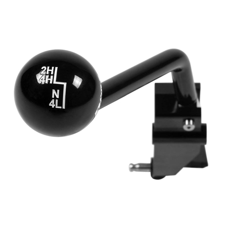 Extended Transfer Case Handle, B&M Racing 07-18 Wrangler, Black