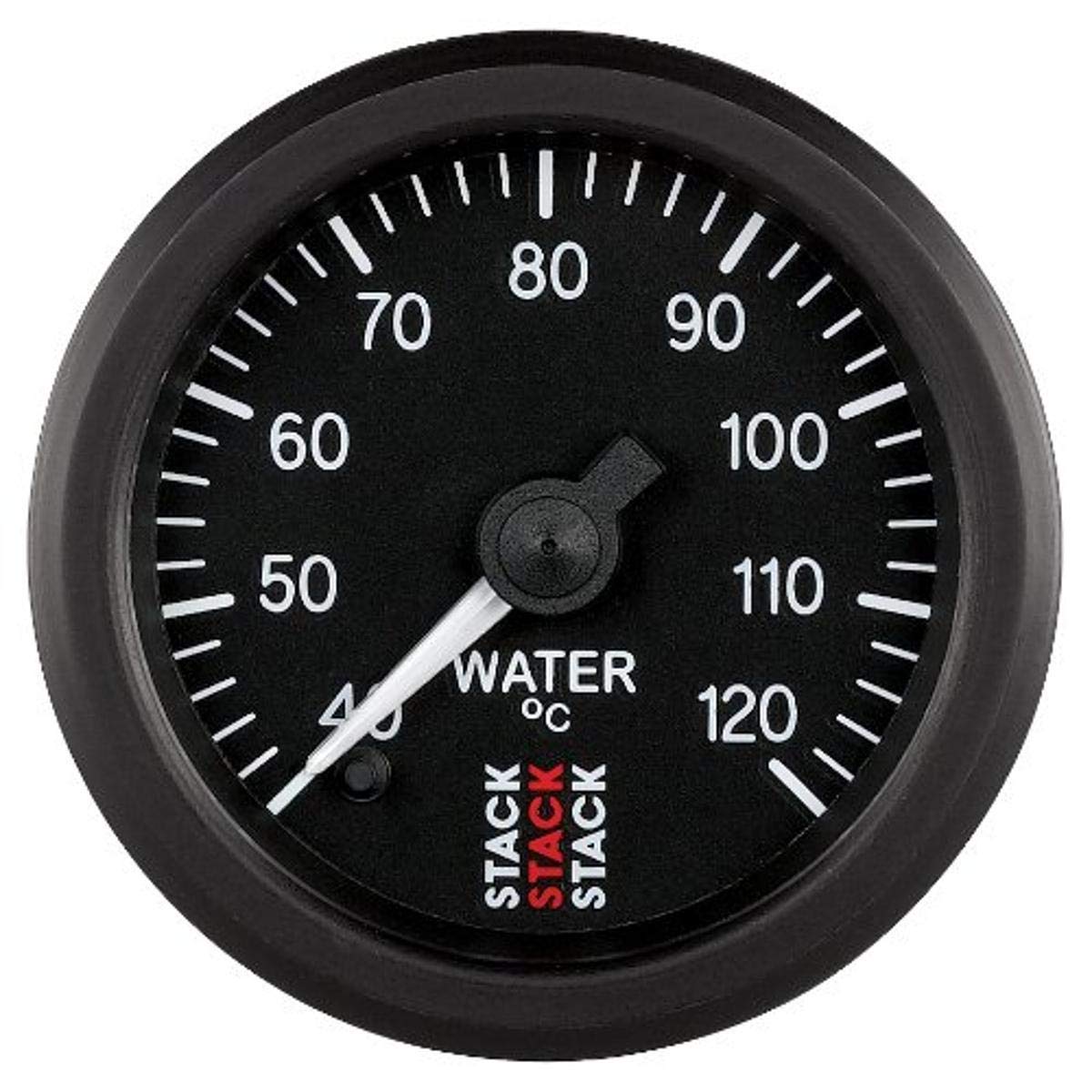 Stack 52mm Black ST3307 1/8" NPTF Male 40-120°C Professional Stepper Motor Water Temperature Gauge