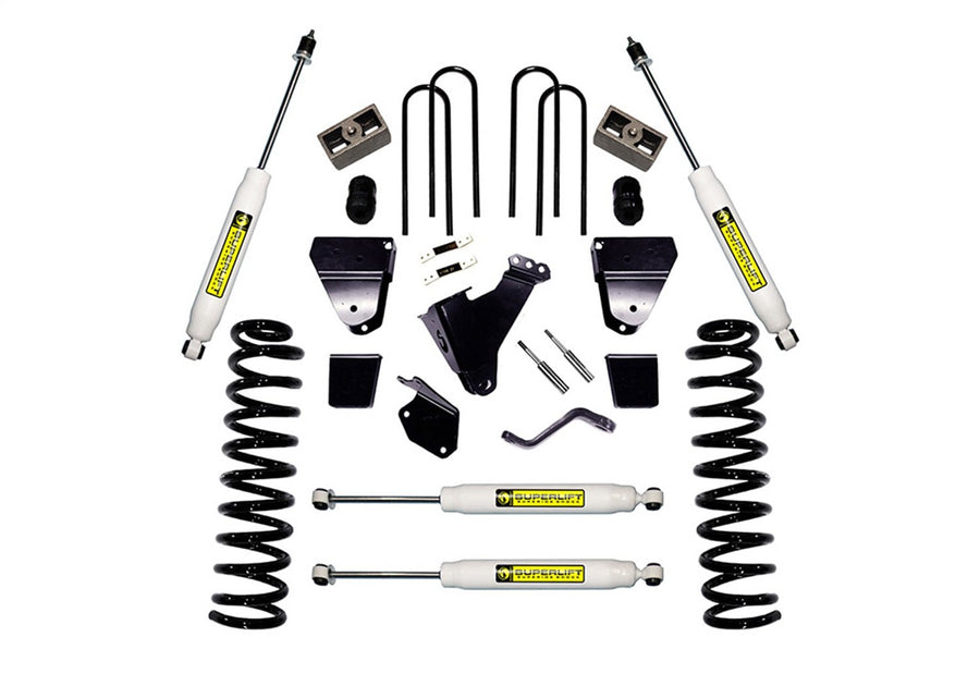SUPERLIFT SUSPENSION RealTruck 6" Lift Kit for Ford F-250/F-350 | Complete Lift Kit with Front & Rear Shadow Series Shocks | K806 | Fits 2005-2007 Ford F-250 / F-350 4WD Diesel
