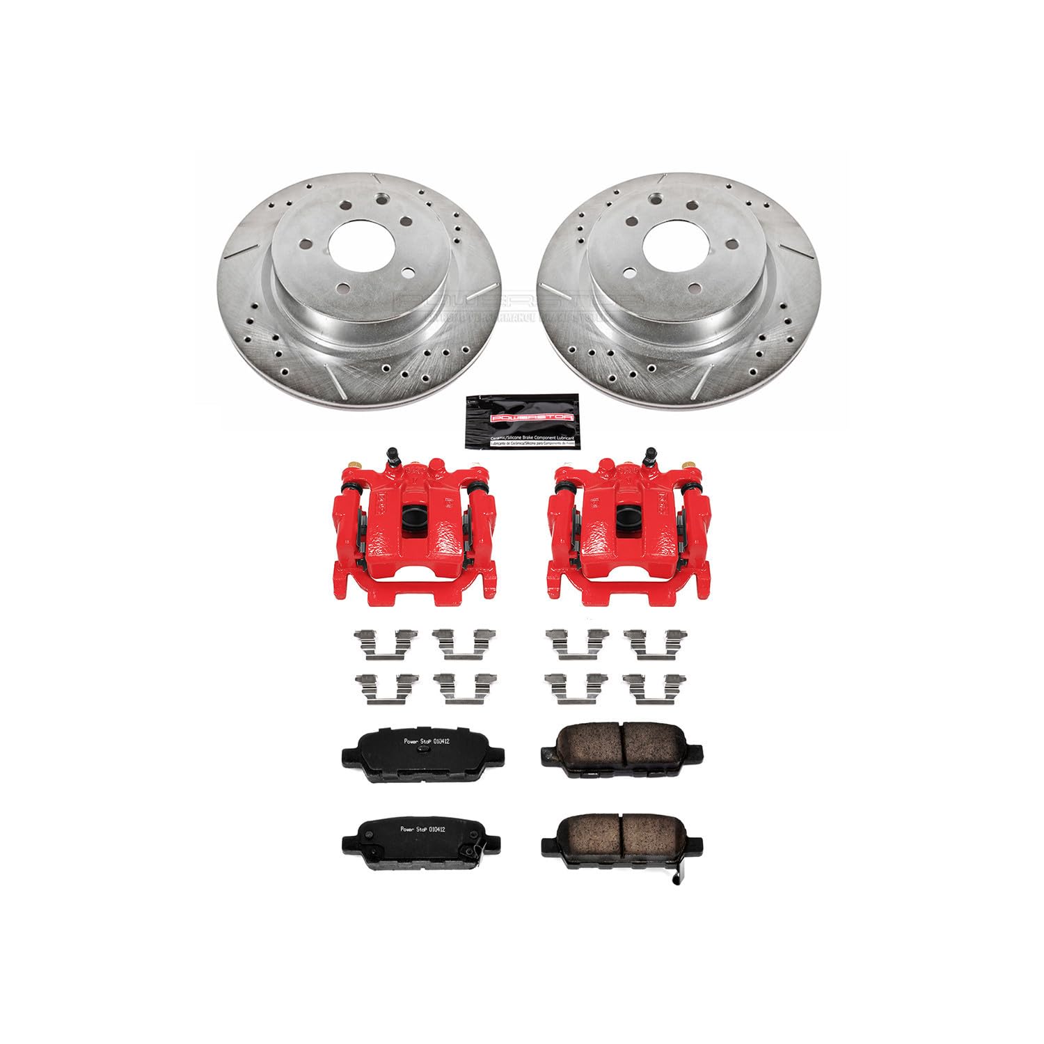 Z23 Evolution Sport Power Stop KC179C Brake Kit with Caliper For Nissan Maxima 2009-2014 [Vehicle Specific]