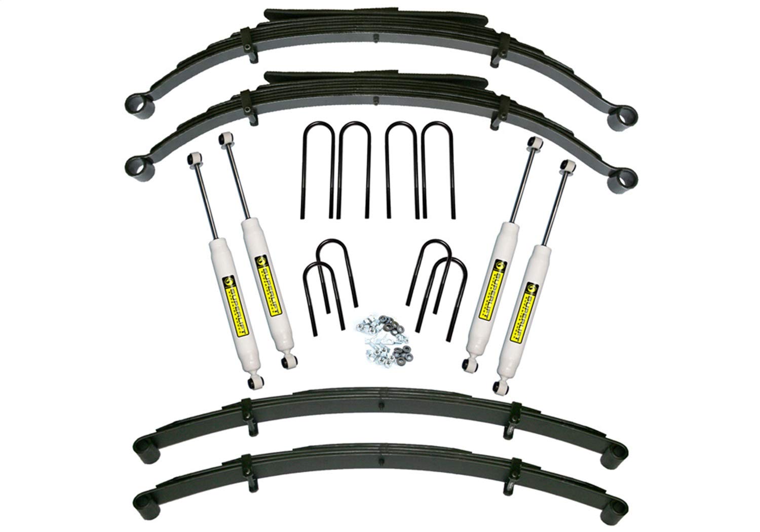 SUPERLIFT SUSPENSION RealTruck 4" Lift Kit for Chevy/GMC K-Series | Complete Lift Kit with Shadow Series Shocks | K419 | Fits 1973-1986 Chevrolet K10/K15; 73-91 Chevy Suburban; 75-86 Chevy Blazer 4WD