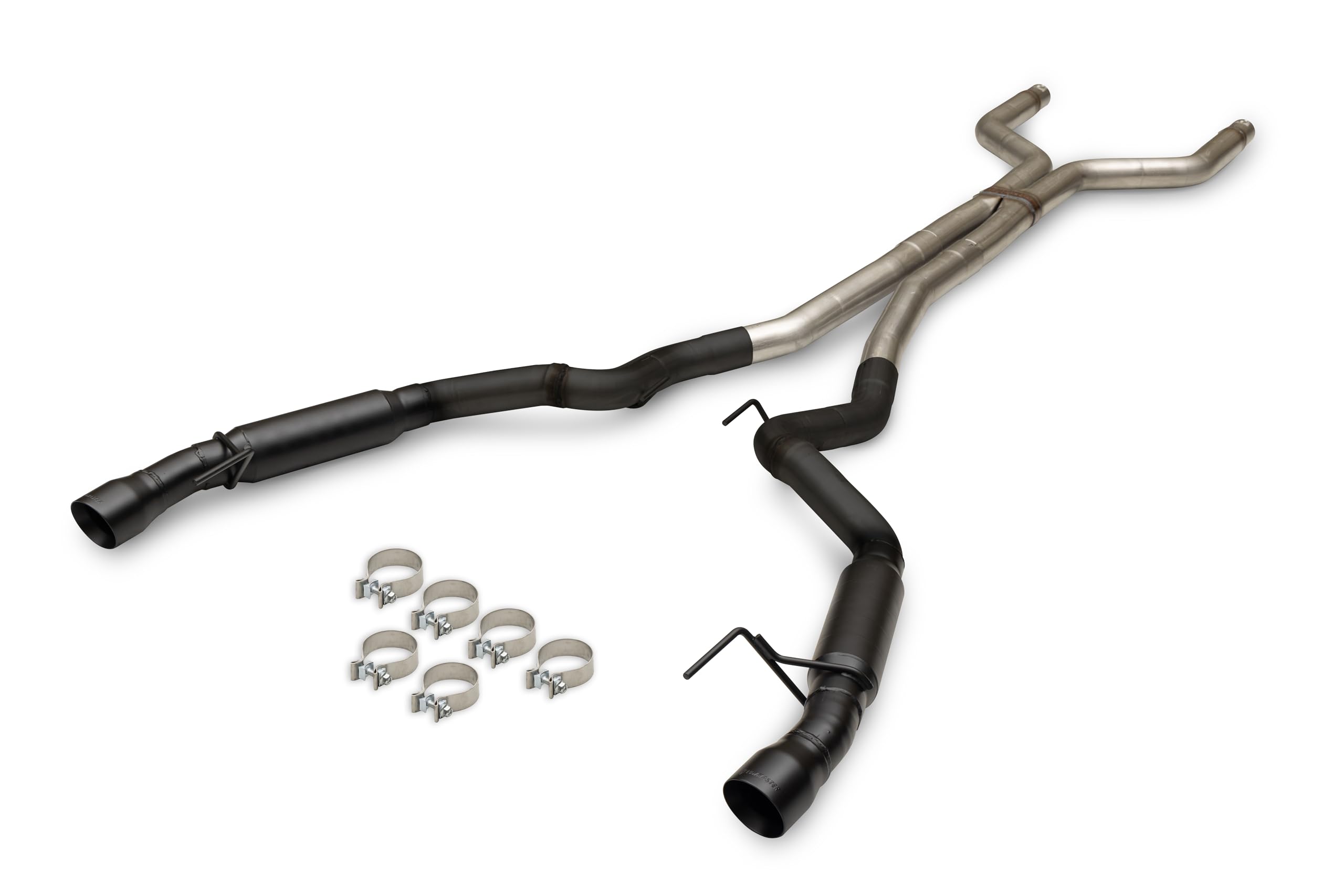 Flowmaster Outlaw Series 818161 Cat-Back Exhaust Kit 3 Inch 409 Stainless Steel with 4 Inch Black Dual Tips Compatible with 2024 Ford Mustang GT 5.0L Coyote and 2.3L EcoBoost