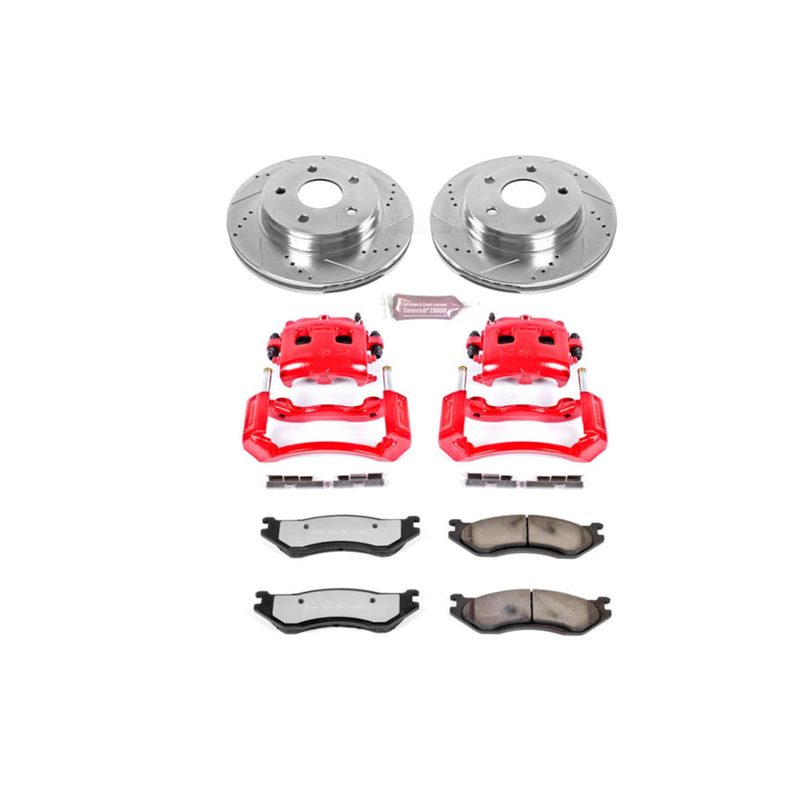 Power Stop Front KC2167-36 Z36 Truck and Tow Brake Kit with Calipers For Dodge Ram 1500 2003-2005 [Model Specific]