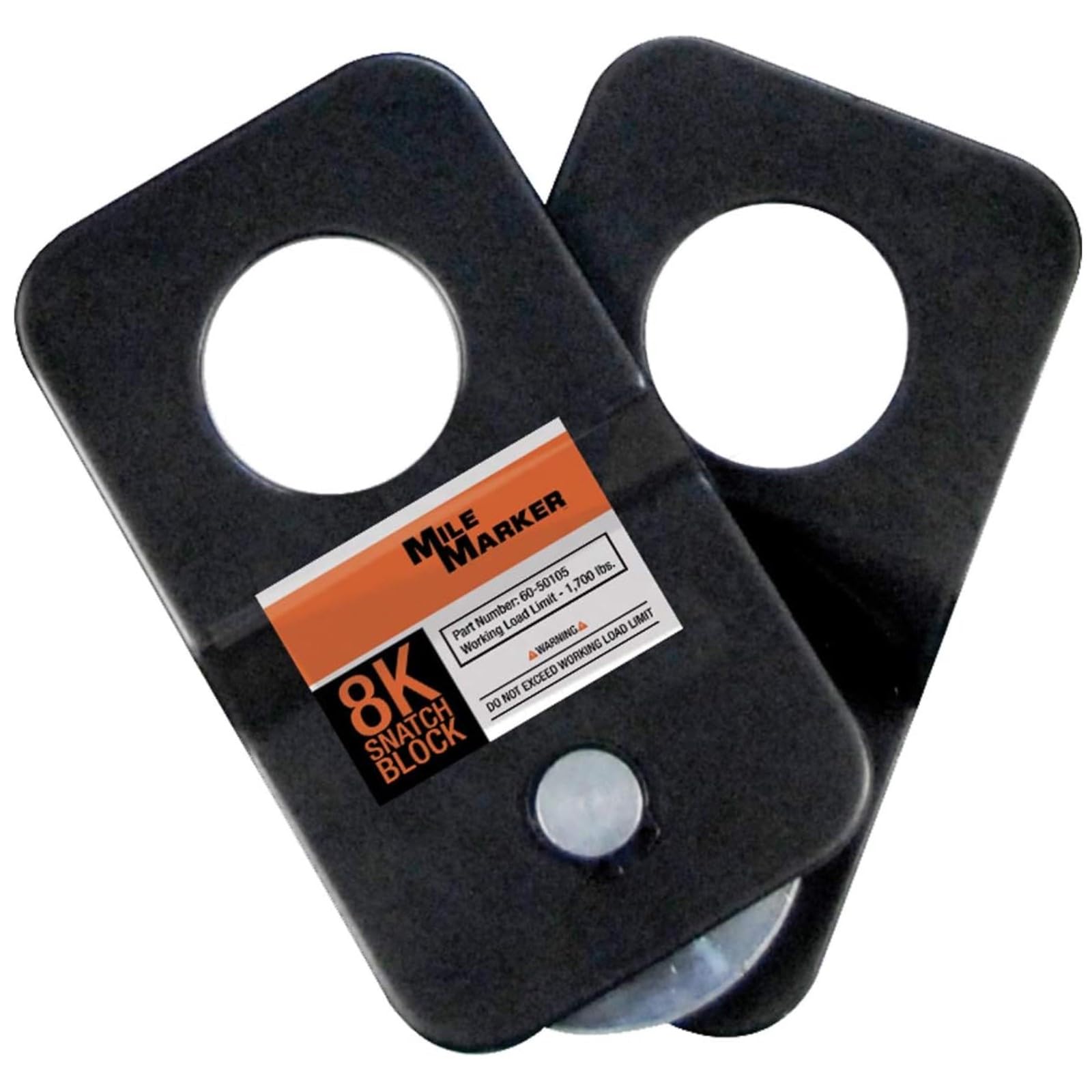 ATV Mile Marker 60-50105 Snatch Block - 8000 lb. Weight Capacity - Distribute Load Evenly - Significantly Reduces Stress on Your Equipment - Versatile Winching Angles