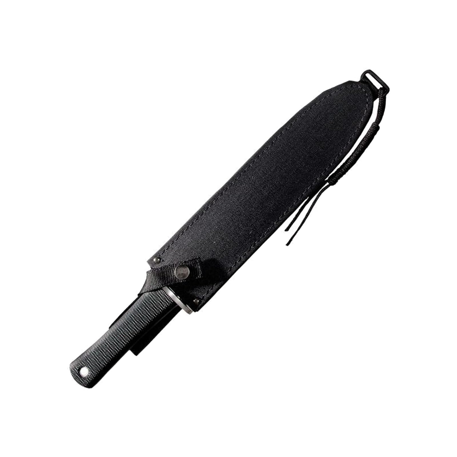 VG1 San Mai III Cold Steel Trail Master 9.5" Clip-Point Blade 5.125" Kray-Ex Handle Tactical Fixed Blade Knife w/Secure-Ex Sheath