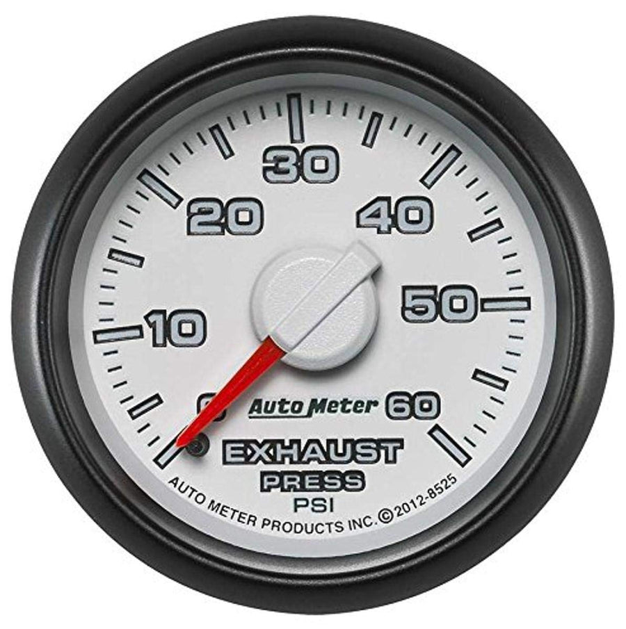 Dodge Auto Meter (8525) 2-1/16" 0-60 PSI Mechanical Exhaust Pressure Gauge