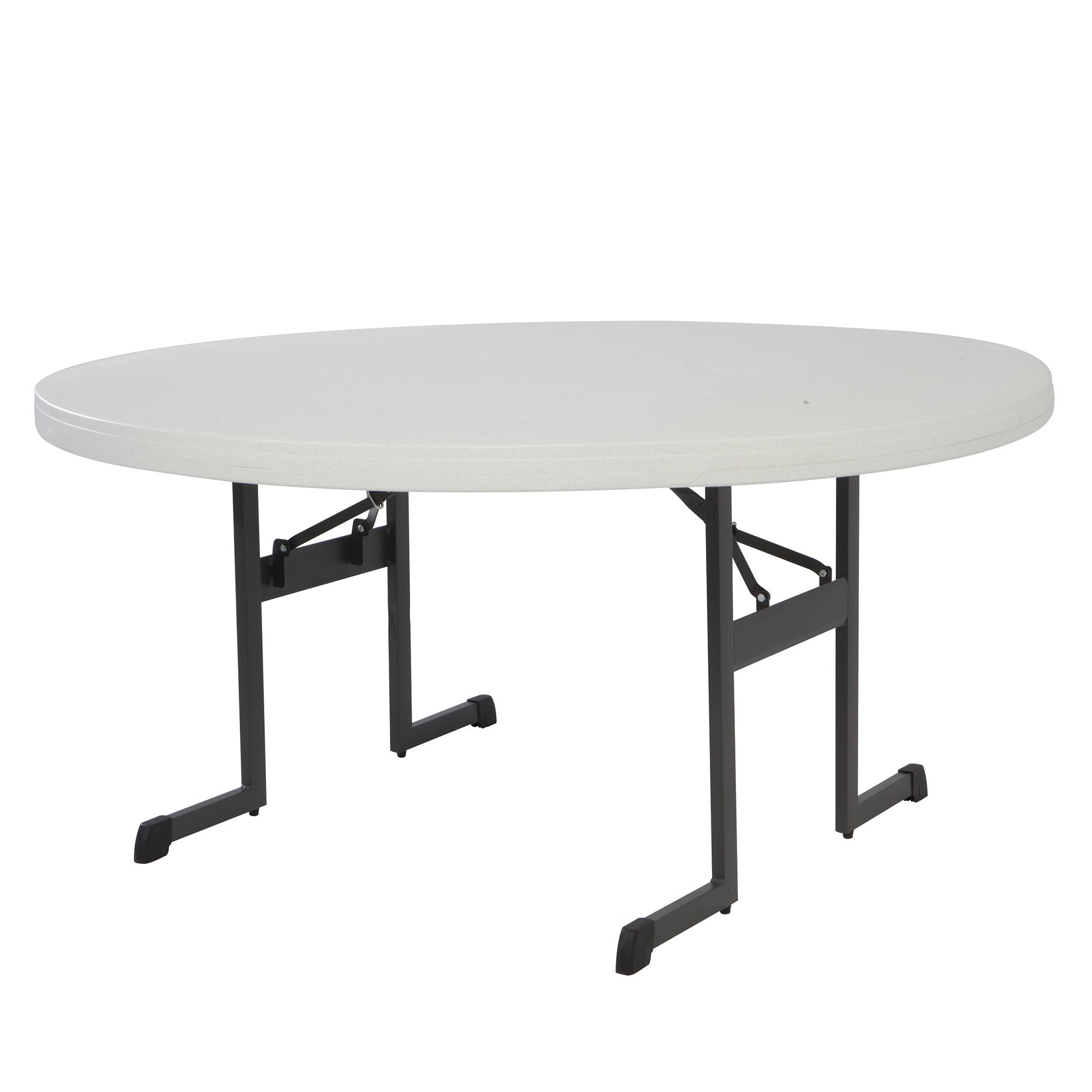 5' LIFETIME Professional Round Folding Table, Putty