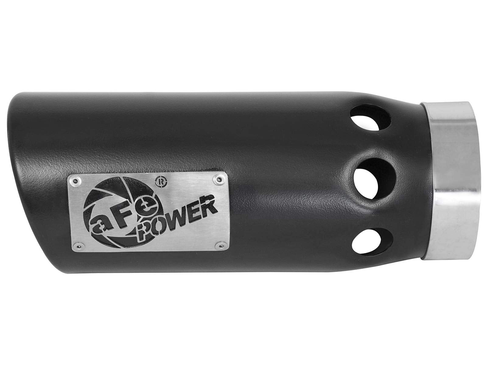 Black Stainless Steel aFe Power Intercooled Exhaust Tip (MACH Force-Xp 4in 409) 49T40502-B121