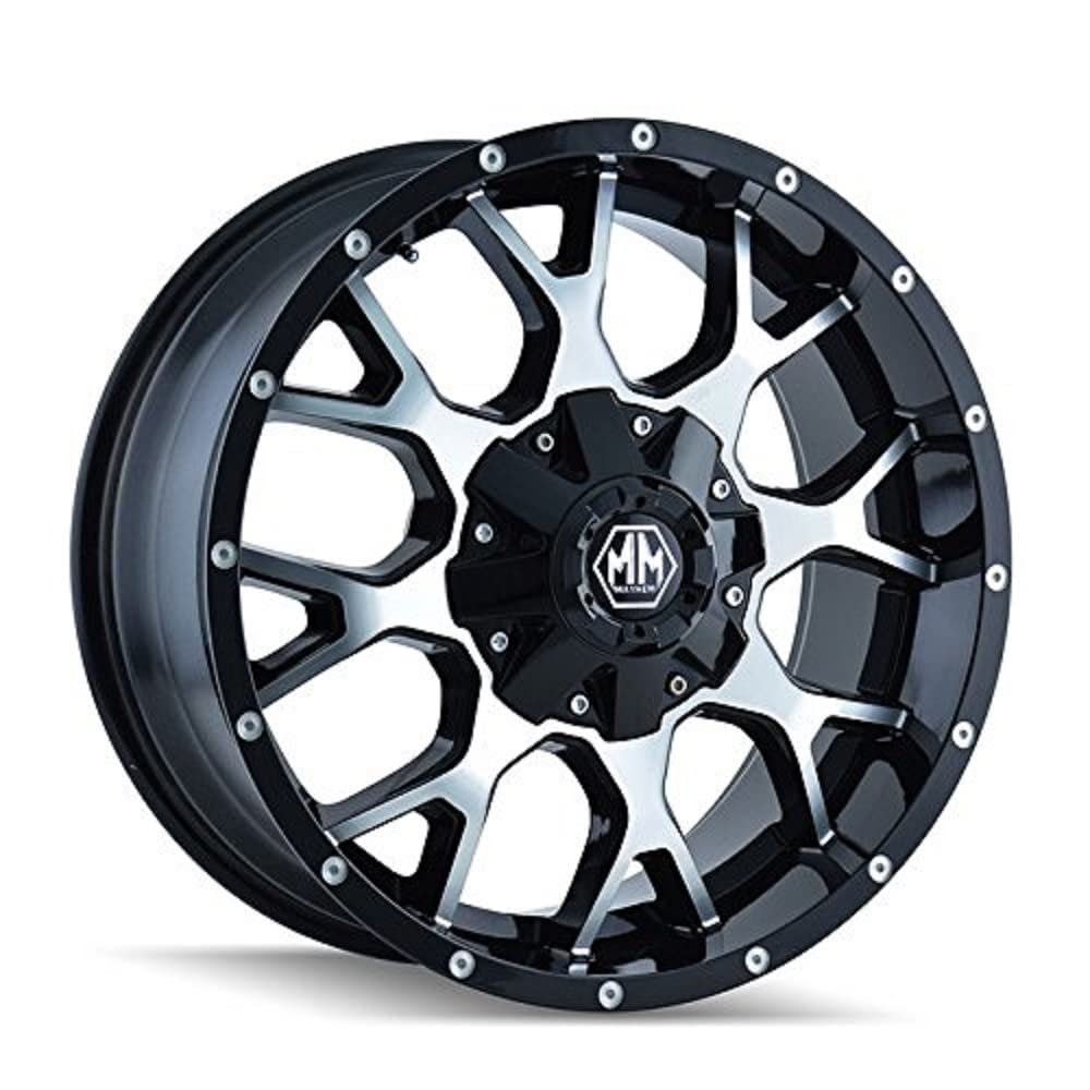 Warrior Mayhem 8015 Black Wheel with Machined Face (17x9"/12x139.7mm)