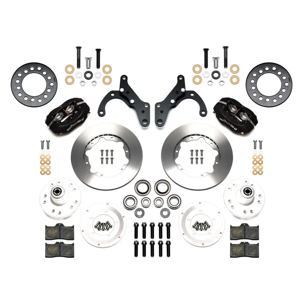 WILWOOD 140-12021-DR 11.00" Front Kit, Drill-Red FDL -Drum Spindle 65-68 Chevy Impala