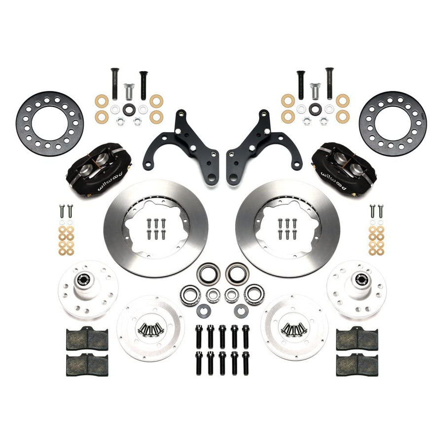 WILWOOD 140-12021-DR 11.00" Front Kit, Drill-Red FDL -Drum Spindle 65-68 Chevy Impala