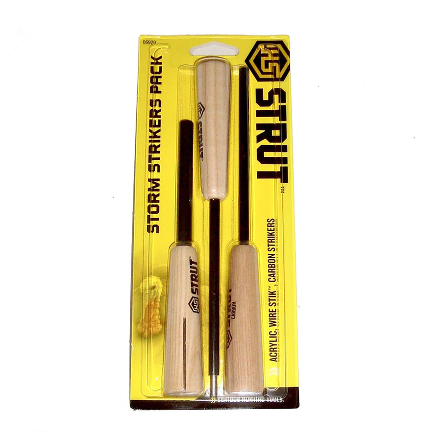 H.S. Strut Hunters Specialties Easy-to-Use Weather Resistant Realistic Sounds Storm Strikers Peg Pack of 3