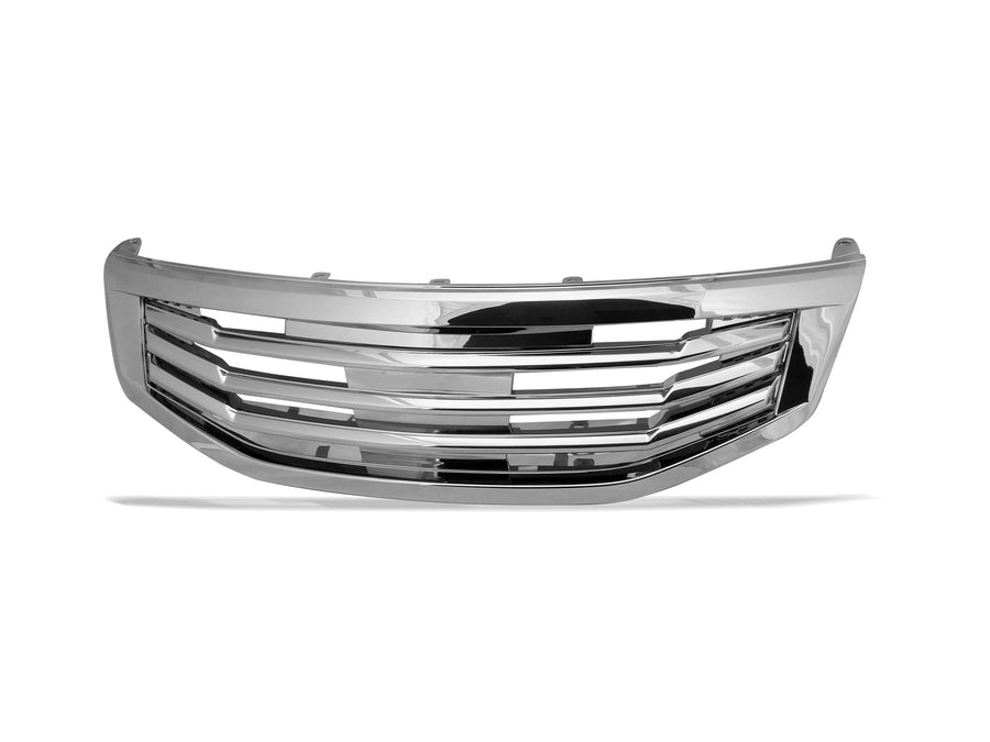 7148994 Armordillo USA Horizontal Grille Fits 2011-2012 Honda Accord Sedan-Chrome