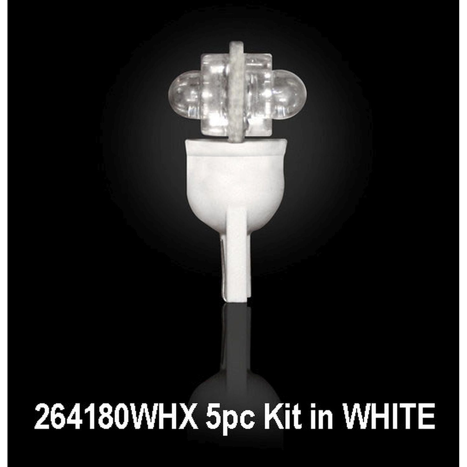 Recon - 1-Watt Cab Lights Fits 1999-2016 Super Duty F250 F350 F450 F550 T-10 White LED Bulbs - (5 Piece Kit)