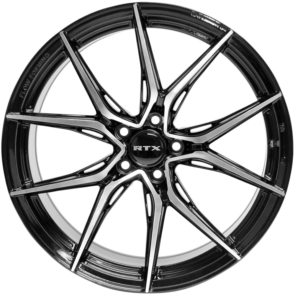 Custom RTX SLICK Wheel - 16x7, 40 Offset, 5x114.3 Bolt Pattern, 73.1mm Hub - Black with Machined Face Rim