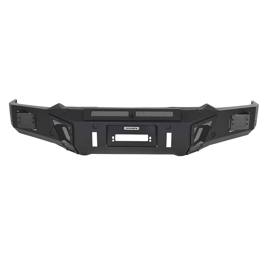 Go Rhino Front Bumper BR6 | Mild Steel, Textured Black | 24132T | Fits 2019 - 2024 Ram 1500 (Excludes, Rebel, Warlock, Sport & TRX Models. Excludes Sport and Express Models with ParkSense)
