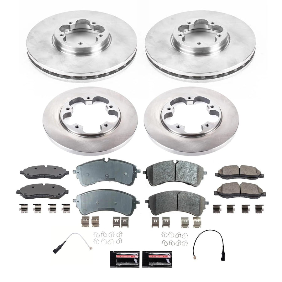 POWERSTOP Stock Replacement Brake Pads and Rotors Front and Rear Brake Kit Autospecialty For Ford Transit-150 2021, Ford Transit-250 2021, Ford Transit-350 2021 [Vehicle Specific]