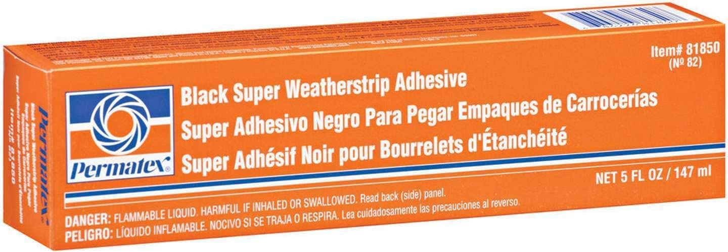Black Permatex Super Weatherstrip Adhesive, 5 oz.