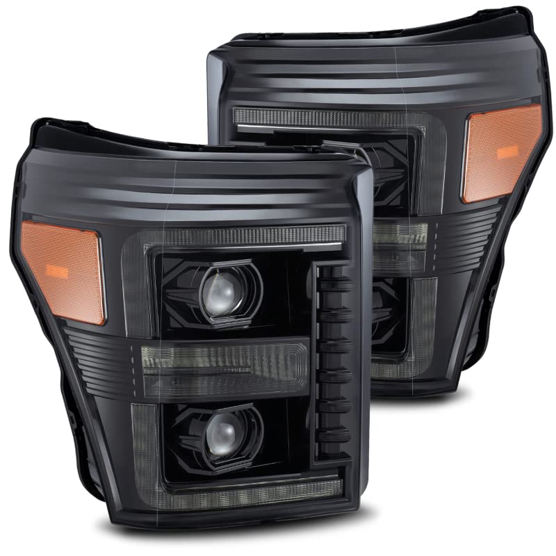 880140 AlphaRex USA Projector Headlamps Fits Ford F-250 Super Duty Mid-Night Black(AHL-FD11-P-S-LB) PRO-Series Headlights (Mid-Night Black)