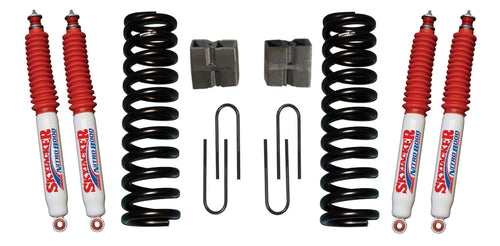 Skyjacker Suspension Lift Kit 176PK-N w/Shock Nitro Shocks 6 in. Lift Incl. Front Coil Springs Rear U Bolt Kit Rear Block