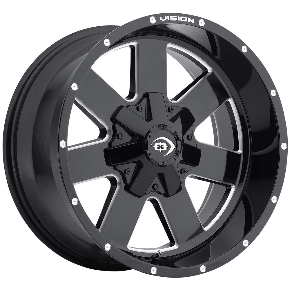 Arc Vision 411 18x9 8x165.1/8x6.5" +12mm Black/Milled Wheel Rim