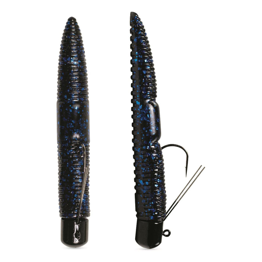 Finesse Worm Pre-Rigged Lunkerhunt Soft Bait | Fishing Lure for Bass Fishing | Freshwater Gamefish and panfish Sinking Fishing Lure, Weedless Hooks